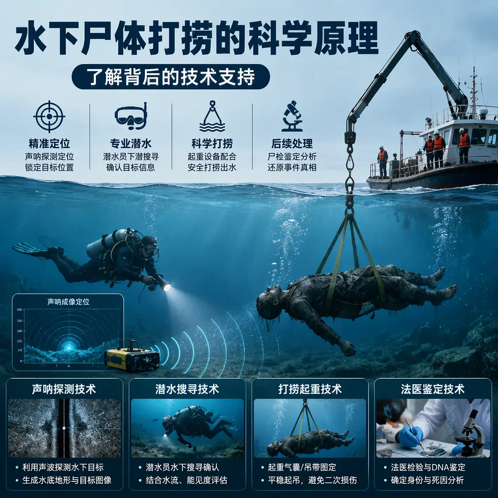 来宾水下尸体打捞的科学原理，了解背后的技术支持